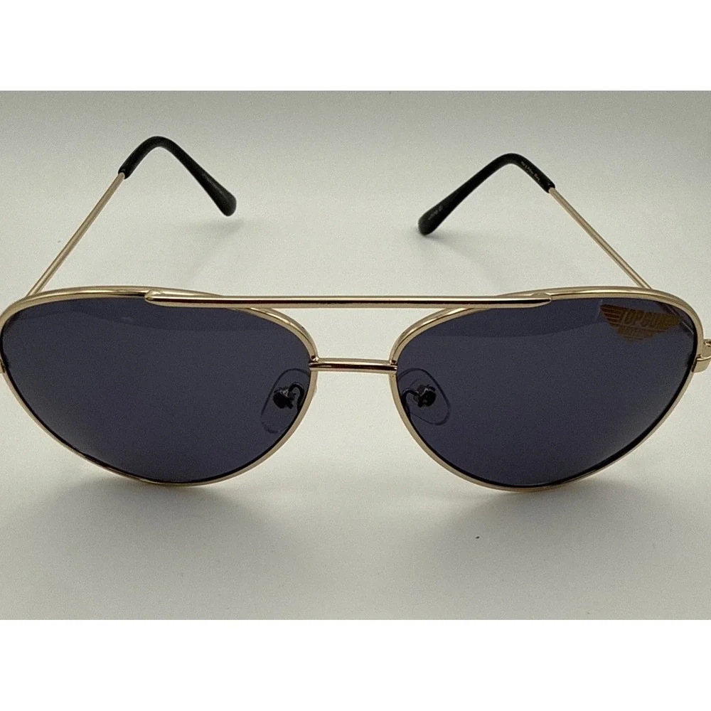 Top Gun Maverick Gold Frame Aviator Sunglasses Aviators Dark Smoke Lenses